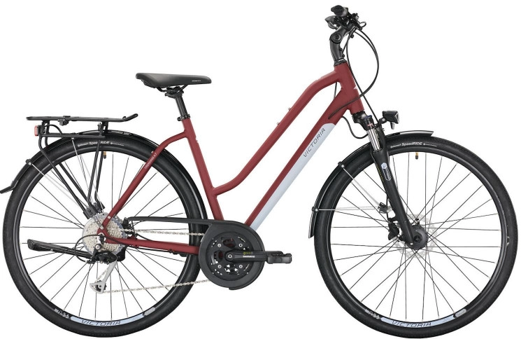 VICTORIA Trekkingfiets Trekking 6.7 28"/51cm-M/27/wijnrood mat/02979946