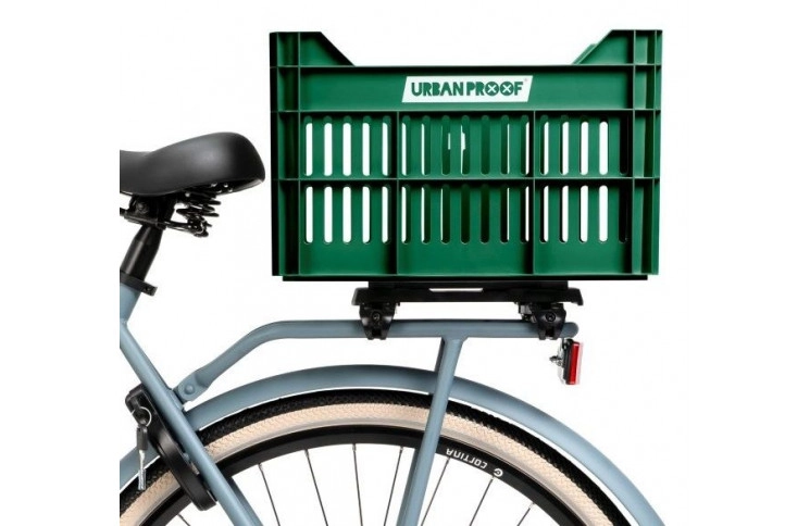Gerecyclede Fietskrat Urban Proof Click 30 Liter - Retro Groen