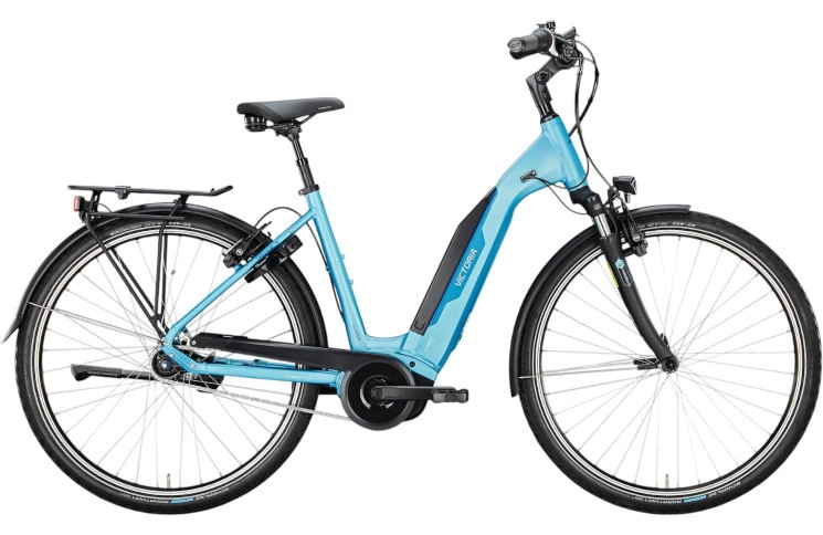 VICTORIA Elektrische trekkingfiets TRESALO 5 28"/46cm-S/7/aqua blauw mat/02984458