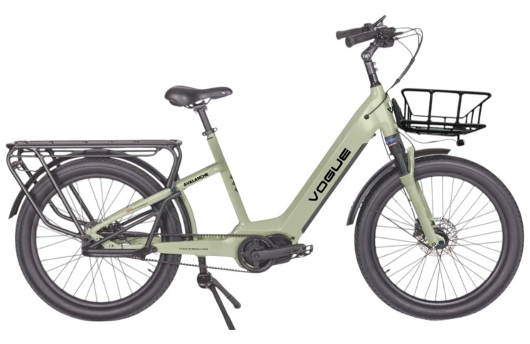 E-BIKE VOGUE AVALANCHE 20"/Mat-cement-grijs/NUVINCI AUTOMATIC/ANANDA M100/15Ah/540Wh