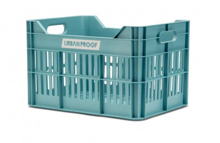 Recycled Bike Crate Urban Proof Click 30 Liters - Sky Blue