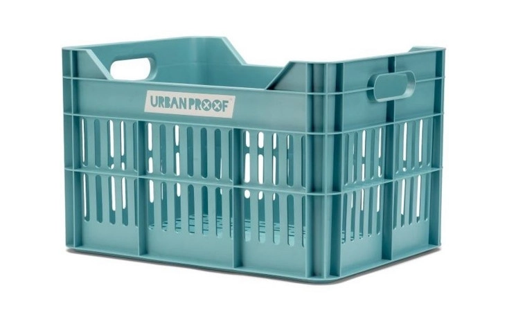 Recycled Bike Crate Urban Proof Click 30 Liters - Sky Blue