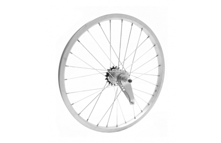 Achterwiel 20x1.75, aluminium, remnaaf