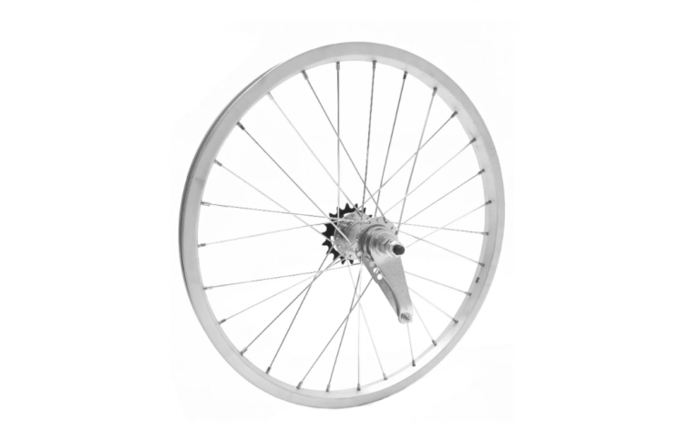 Achterwiel 20x1.75, aluminium, remnaaf