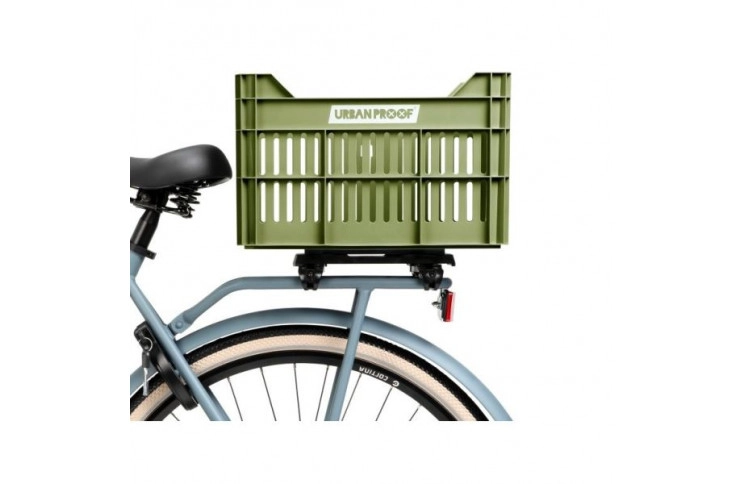 Gerecyclede Fietskrat Urban Proof Click 30 Liter - Olijf groen