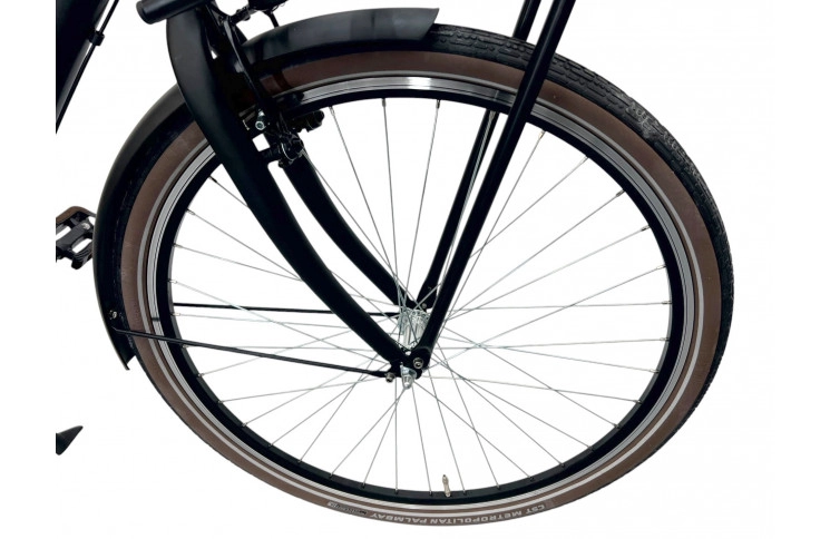 Damesfiets Altec Vintage Transportfiets N-3 Mat Zwart 50cm