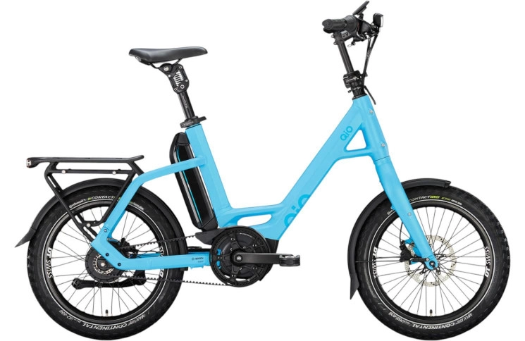 QiO Elektrische compactfiets EINS P-E №1 20"/48cm/enviolo traploos/ijsblauw mat/02652053