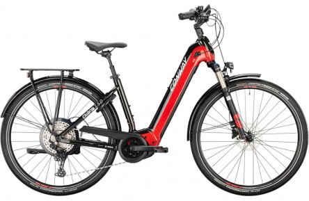CONWAY Elektrische trekkingfiets Cairon T 5.0 28"/46cm-M/11/rood metallic - zwart metallic/02897114