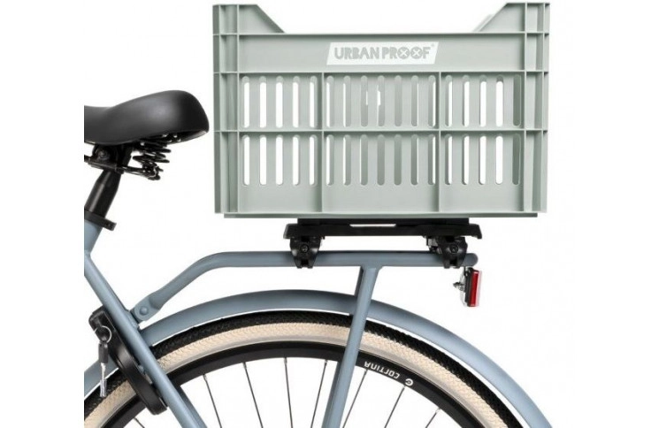 Gerecyclede Fietskrat Urban Proof Click 30 Liter - Mistig Mintgroen