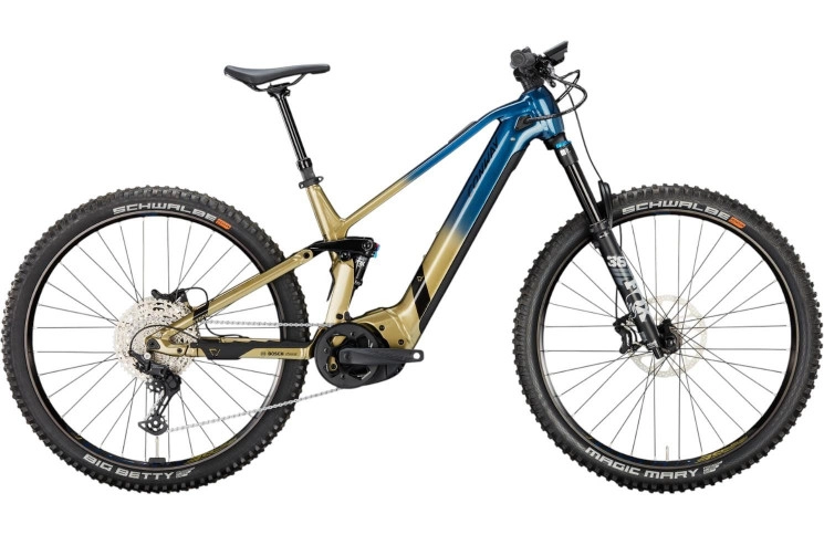 CONWAY Elektrische MTB Full-Suspension Xyron S 4.9 29"/40cm-S/11/blauw metallic fade - brons metallic/02826964