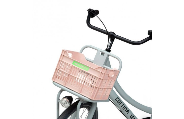 Gerecyclede Fietskrat Urban Proof Junior 15 Liter - Pastelroze