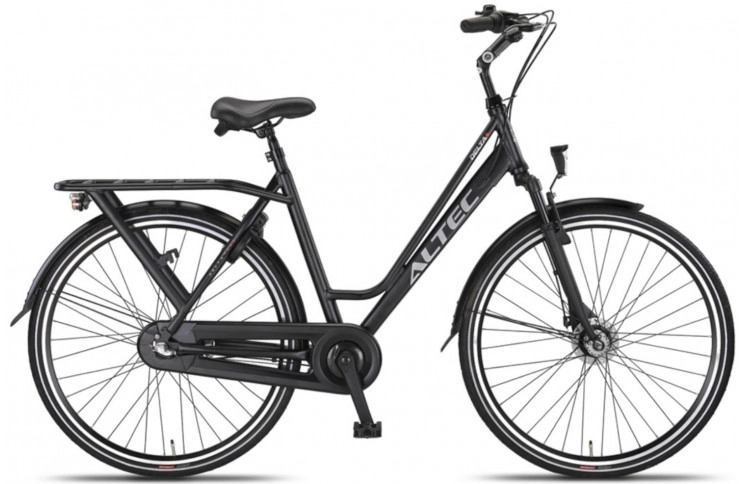 Damesfiets Altec Delta + Plus 28"/50 cm/Zwartmat/284634