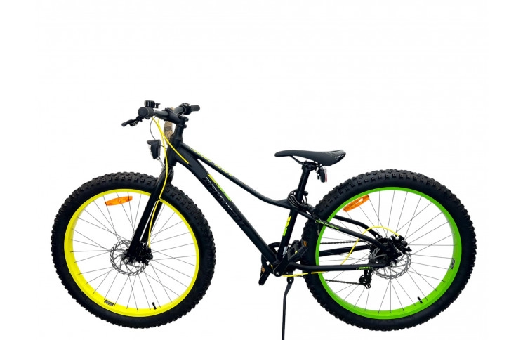 Volare Gradient Kinderfiets 26"/33 cm/Zwart-Geel-Groen/22669