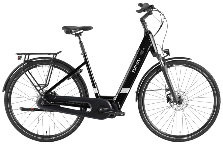 E-Bike BESV CT 2.3 LS 28"/55cm-L/Nacht-zwart/504Wh/Shimano E5000/250W/40Nm