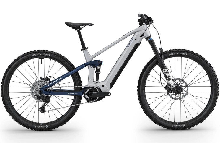 CONWAY Elektrische MTB Full-Suspension Xyron ST 5.0 №2 29"/42cm-M/12/alu raw mat - diepblauw mat/02810817