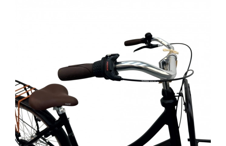 Damesfiets Altec Vintage Transportfiets N-3 Mat Zwart 50cm