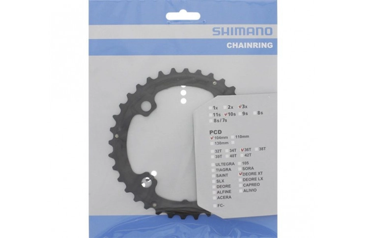 Kettingblad 36T Shimano Deore XT FC-T781 36T-AL