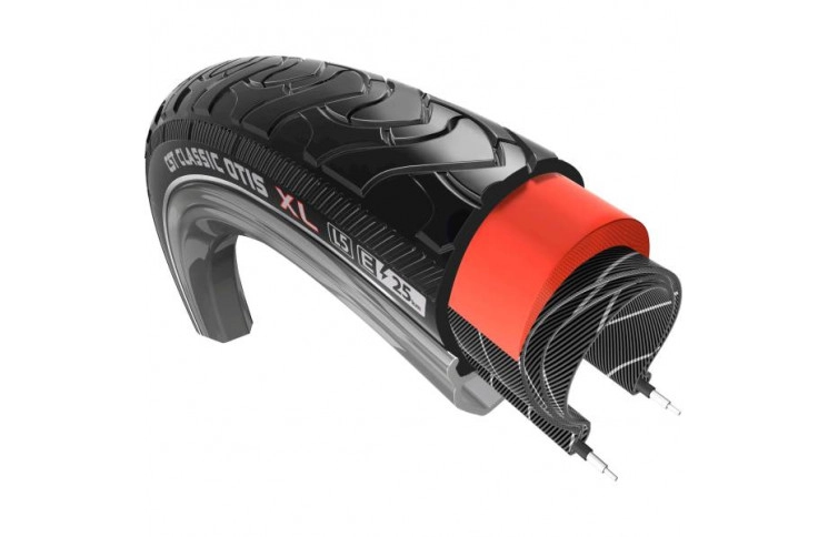 Buitenband CST Otis 3 28 x 1.50" / 40-622mm anti lek - zwart met reflectie