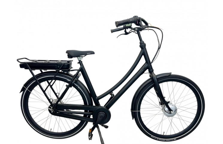 E-bike Damesfiets Black Bike 28"/57cm/zwart/(36V 10Ah 420Wh)