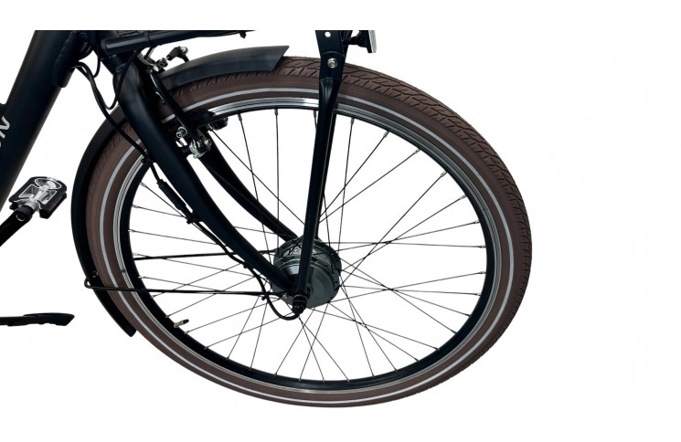 Damesfiets Avalon E-Cargo N7 28"/50cm/Zwart/36V 12Ah 432Wh