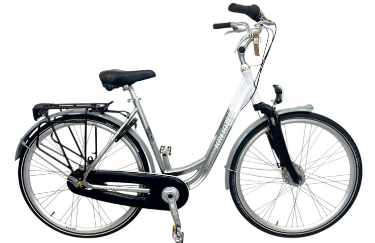 Damesfiets Kreidler Harlem 28" M/53 grijs-wit