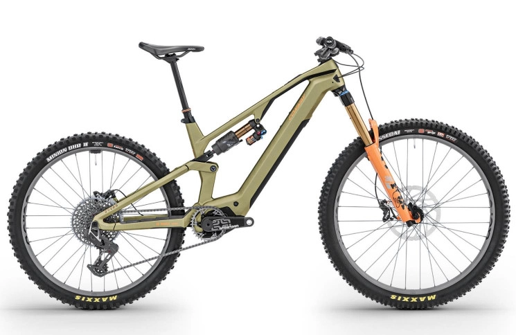 CONWAY Elektrische MTB Full-Suspension Ryvon LT 10.0 29"/42cm-M/12/brons metallic mat - oranje/02830080