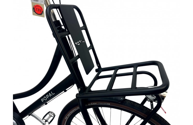 Damesfiets Popal Daily Dutch Prestige N3 28"/59/Mat zwart/S010159001M,28-59