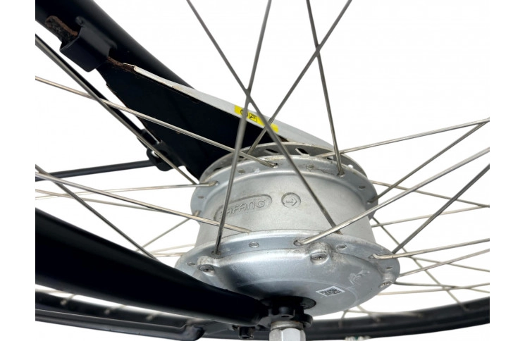 Damesfiets Cortina U1 E-bike W/al/stad/28/zwart/f50 (450Wh/10.4Ah/43V)