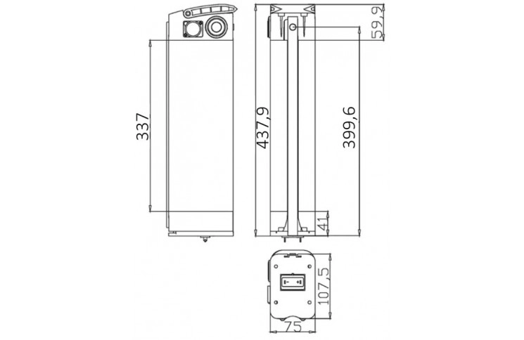 Silverfish Phylion fietsaccu 48V 17.5Ah (840Wh) zwart incl. nieuwe lader