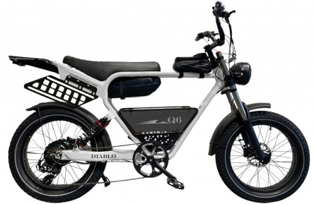 E-BIKE DIABLO Q6 20"/Grijs/15,6Ah 48V 748,8Wh