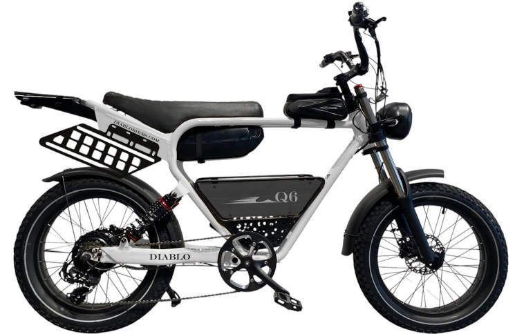E-BIKE DIABLO Q6 20"/Grijs/15,6Ah 48V 748,8Wh