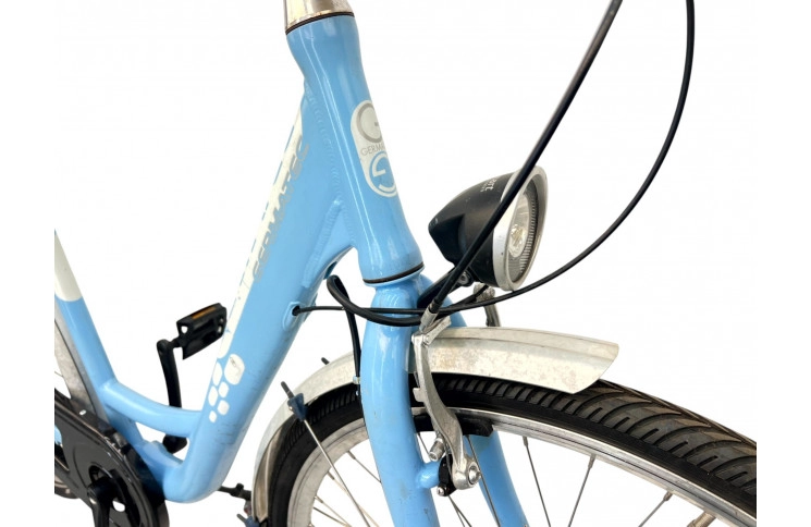 Damesfiets Germatec 28" 55 cm hemelsblauw