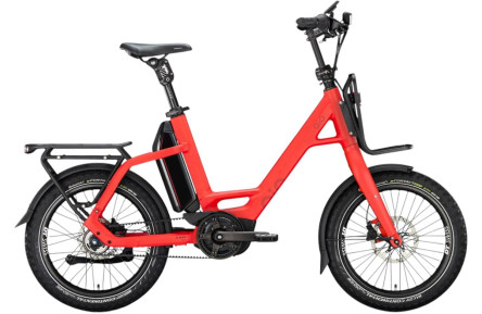 QiO Elektrische compactfiets EINS+ P-5 №1 20"/48cm/5/imola rood mat/02652070