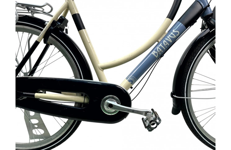 Damesfiets Batavus Lyng 28"/56cm/Blauw-zwart-wit