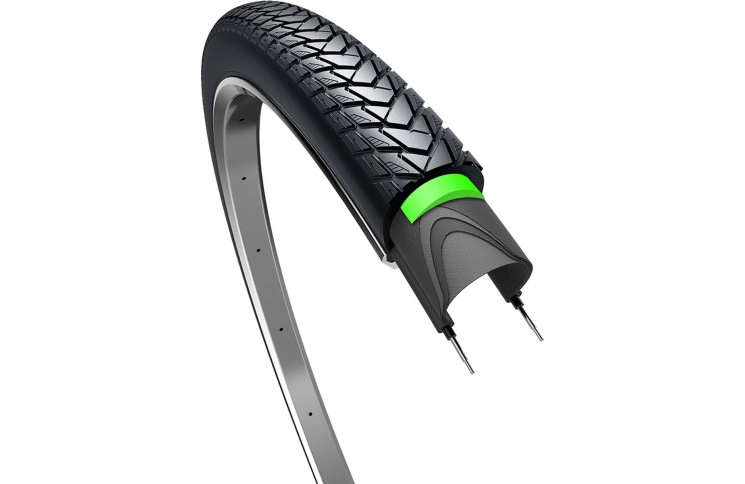 Buitenband Edge Traveller Protect 28 x 1.40" / 37-622mm - zwart met reflectie