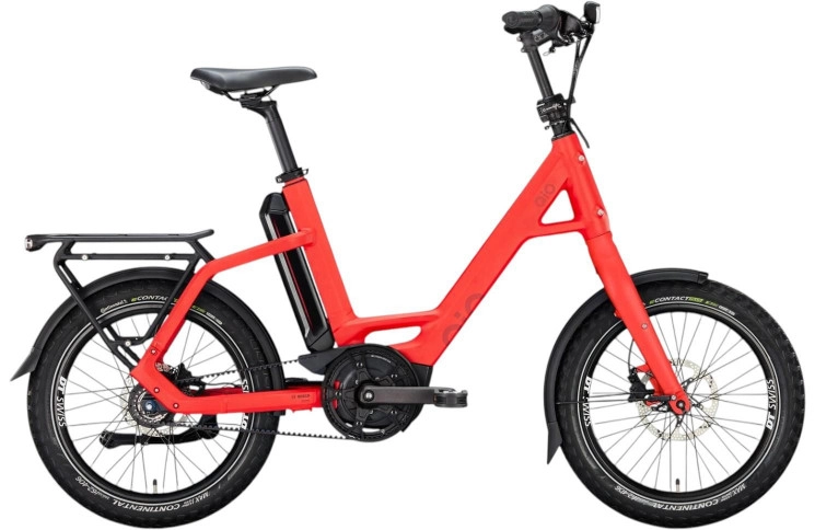 QiO Elektrische compactfiets EINS AP-8R №1 20"/48cm/8/imola rood mat/02652030