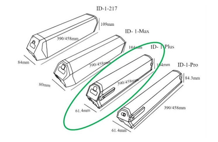 Qwic Performance Dorado Plus frame compatible fietsaccu 36V 20Ah (720Wh)