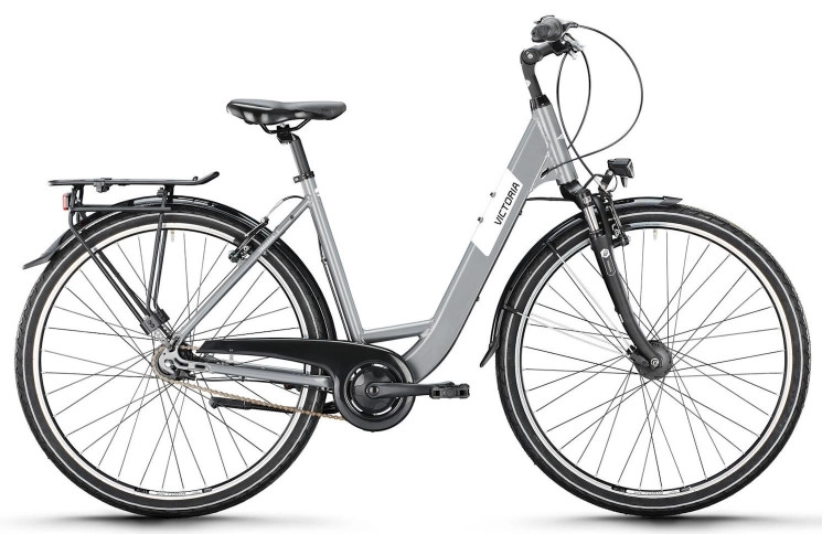 VICTORIA Trekkingfiets TREQANA 3 28"/51cm-M/8/asgrijs/02985745