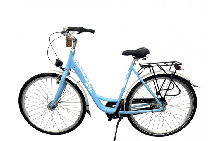 Damesfiets Germatec 28" 55 cm hemelsblauw