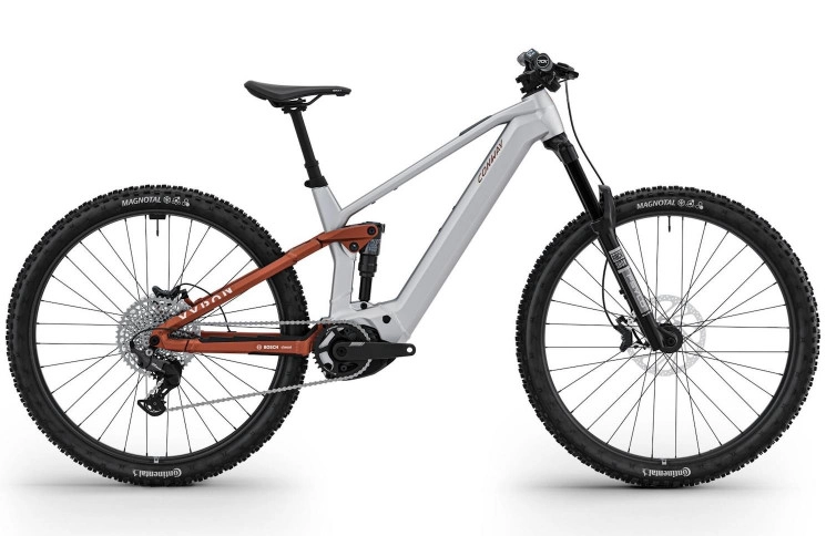 CONWAY Elektrische MTB Full-Suspension Xyron S 2.0 №1 29"/42cm-M/11/alu raw mat - roestrood mat/02810843