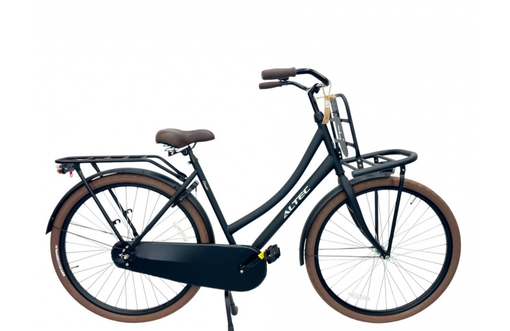Damesfiets Altec Classic Transportfiets 53cm Mat Zwart