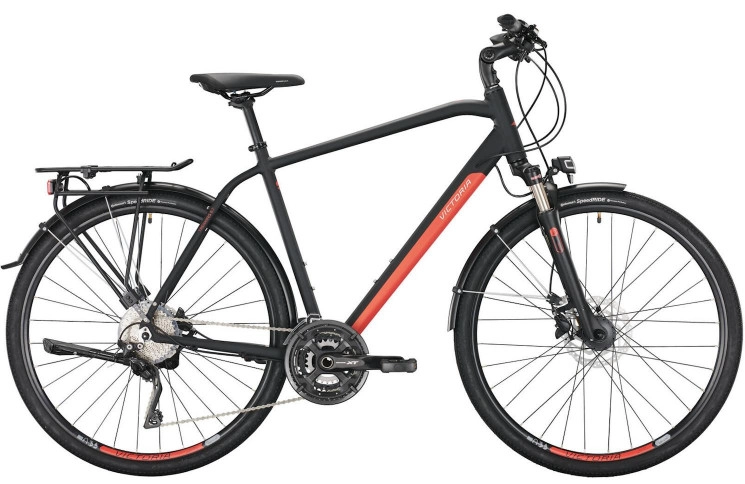 VICTORIA Trekkingfiets Trekking 8.7 28"/56cm-L/30/diepzwart mat/02980175