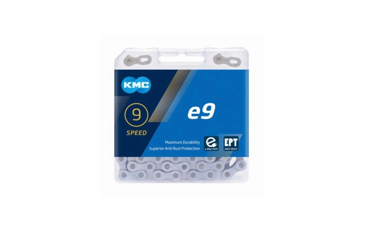 KMC chain e9 EPT, 1/2x11/128, 9-speed mid motor e-bike chain, anti-rust
