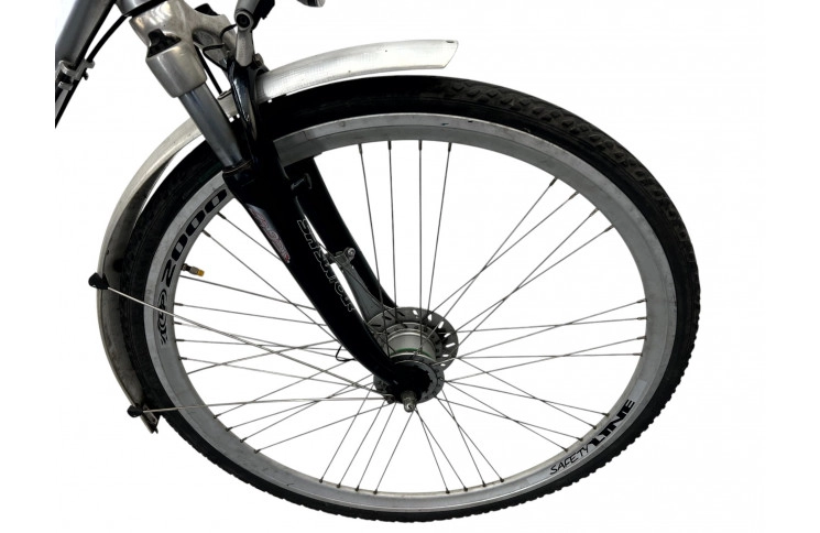 Herenfiets City Star m/silver/28/al/sity