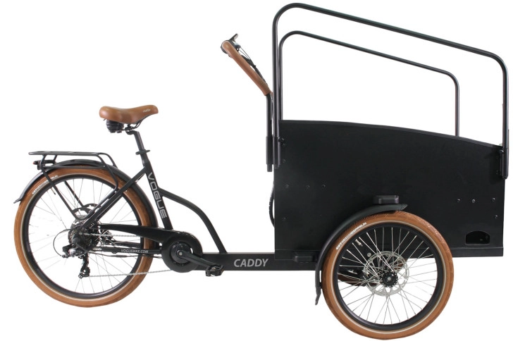 E-CARGO Vogue Caddy 26"-20"/Universal/Mat-Zwart-Bruin/36V 13Ah 468Wh LCD