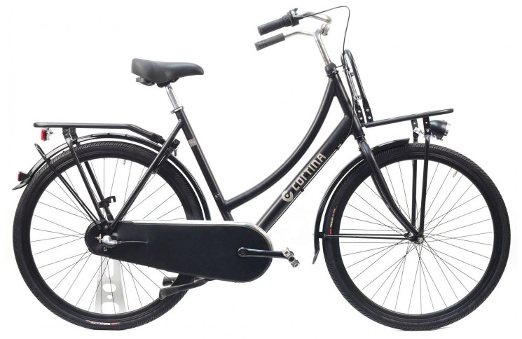 Transportfiets Cortina 28" L/57 mat zwart