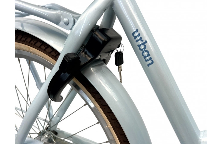 Meisjesfiets Altec Urban 24/43cm/Transportfiets Licht Blauw