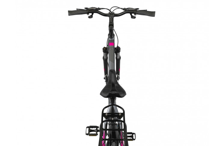 Damesfiets Altec Legarda 28"/49 cm/Antraciet-Roze/285060