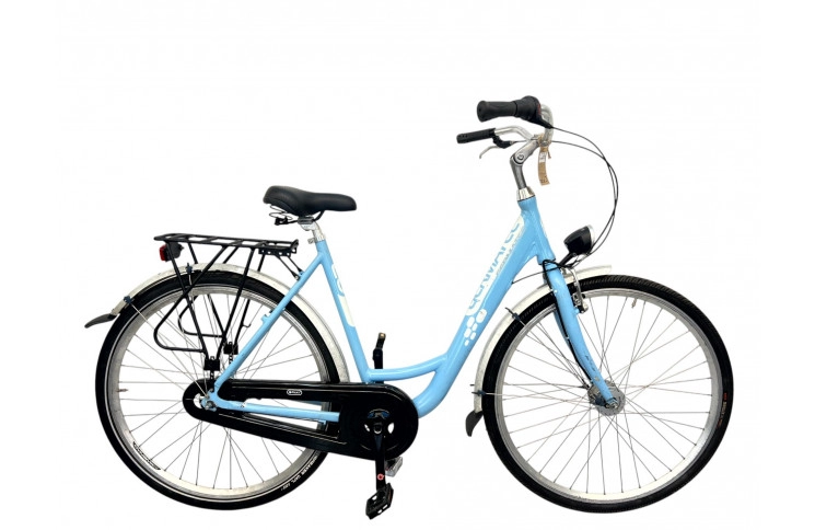 Damesfiets Germatec 28" 55 cm hemelsblauw