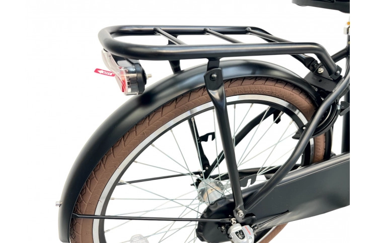 Meisjesfiets Altec Dutch 24"/43 cm/Mat Zwart/24225